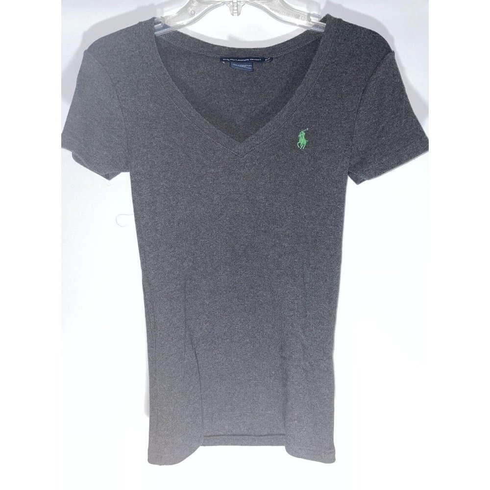 Polo by Ralph Lauren Women Dark Gray Short Sleeve T-Shirt  Size S